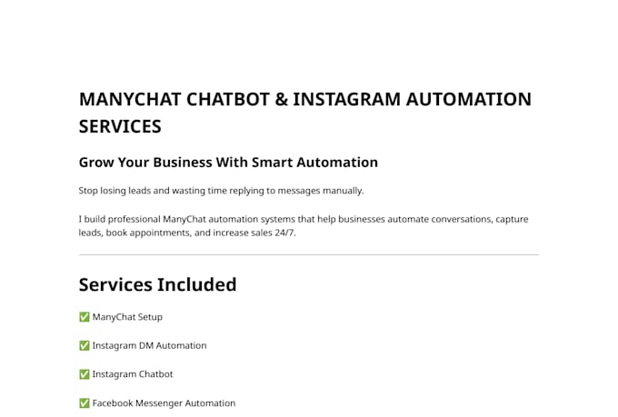 manychat, chatbot, instagram chatbot, manychat chatbot
